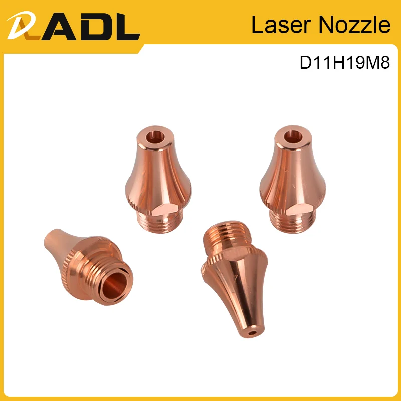 ADL 10pcs/lot Single&Double Layer BOCI Laser Nozzle M8 H19 Fiber Laser Tube Machine Using 3D Cutting Cypcut High Power Source