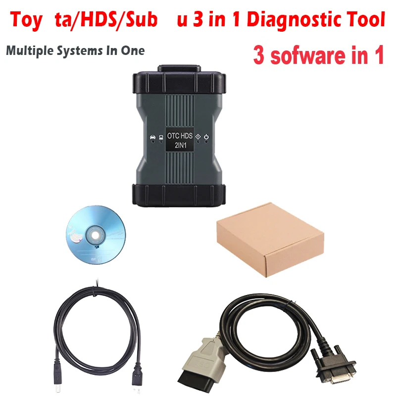 3IN1 For Lexus Hon-da Suba-ru OTC GTS OBD2 Auto Car Scanner OBD Global Techstream software V18.00.008 SSM4 V26.6 Diagnostic Tool