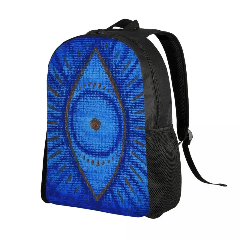 Custom Hand Of Fatima Eye Backpacks for Men Women School College Students Bookbag Fits 15 Inch Laptop Hamsa Amulet Bags