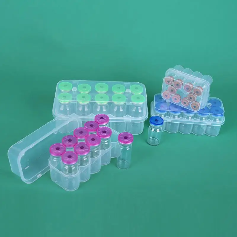 Peptide Storage Case Moisture Proof Mini Vial Container Fits 3/5/7/10/20ml Bottles for Long Term Peptide Storage 1 Piece