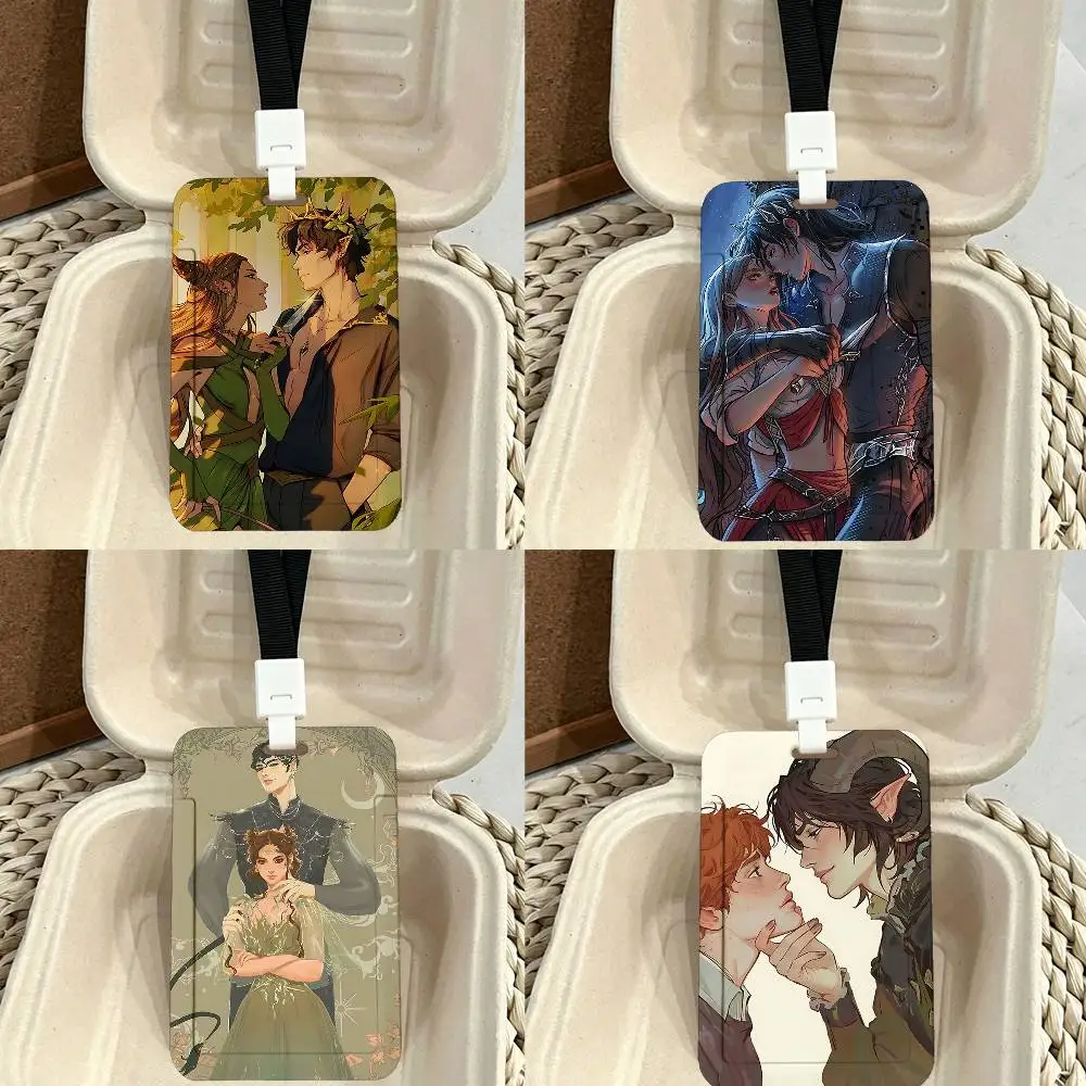 The Cruel Prince Jude And Cardan ID Card Holder Badge Holders Lanyard Business Exhibit School Strap Neck Hang