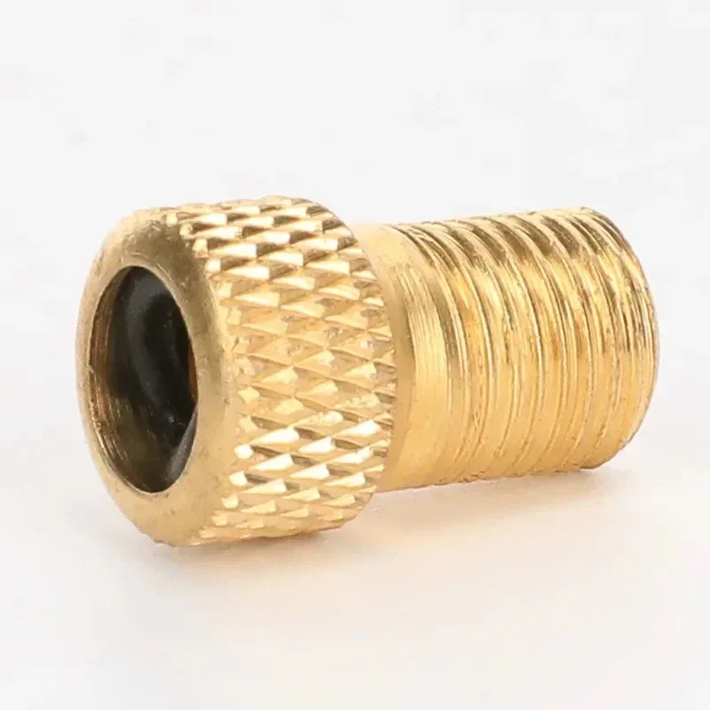 2-14 Stück Fahrrad-Presta-auf-Adapter-Reifenventiladapter, goldene Kupfer-Fahrradpumpen-Reifenventilverbinder, F/V-auf-A/V-Konverter – Detail 2