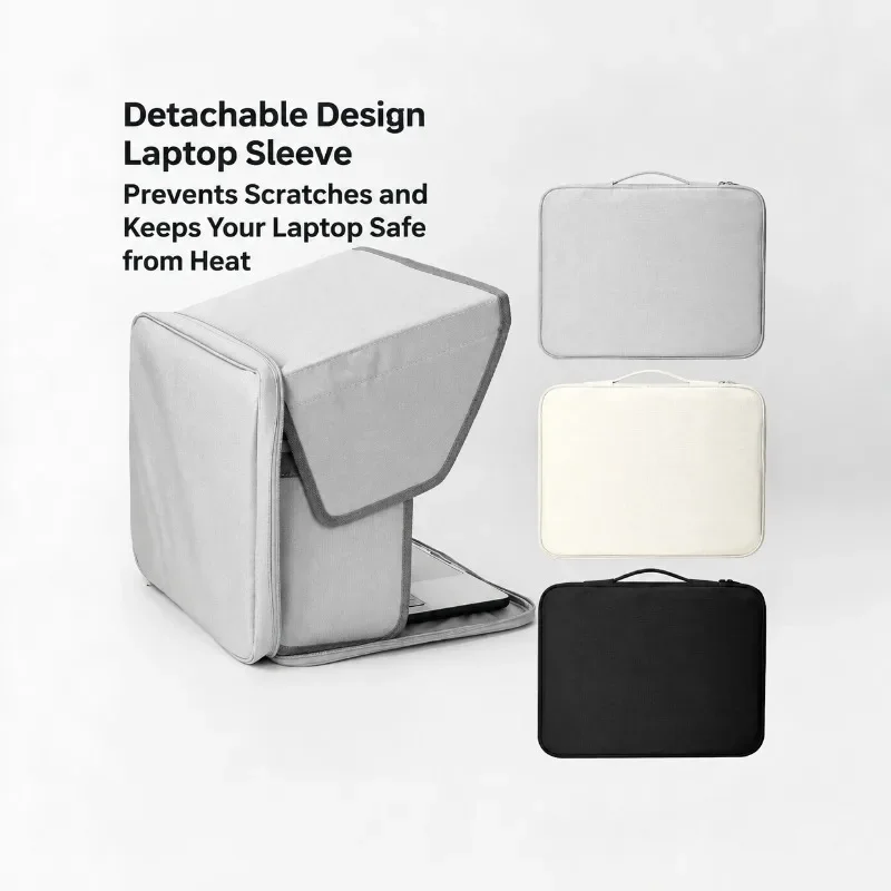 Foldable Laptop Bag Handbag, Portable Lightweight Notebook Protective Cover, Outdoor Sun Shade Shockproof Computer Storage