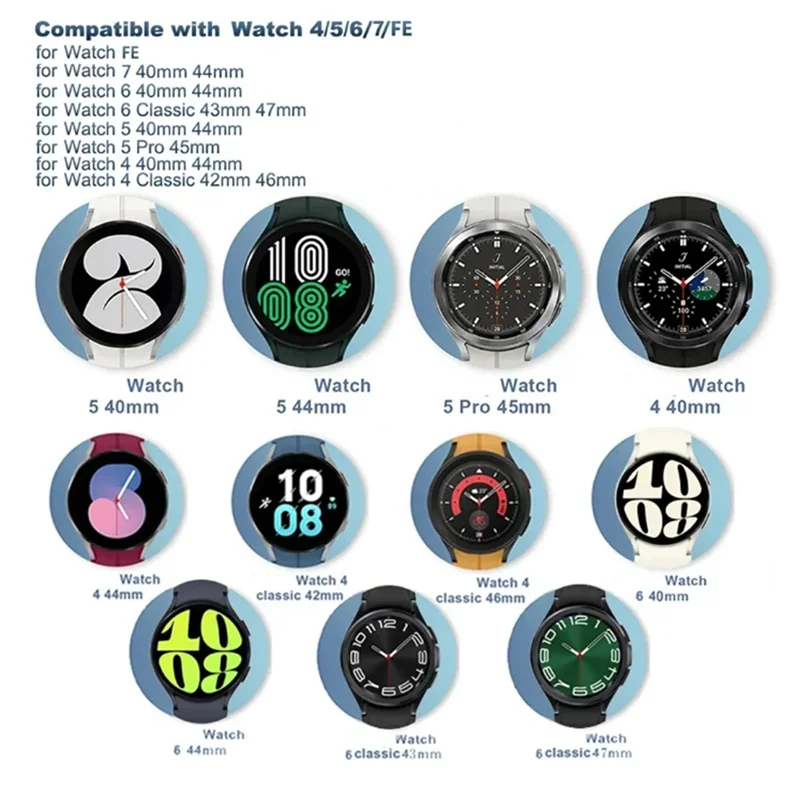 ABVO-حزام نايلون لساعة جالاكسي 7 6 5 4 40/44 ملم كلاسيكي 43 47 ملم باند لساعة هواوي GT5 4Pro باند 20 ملم