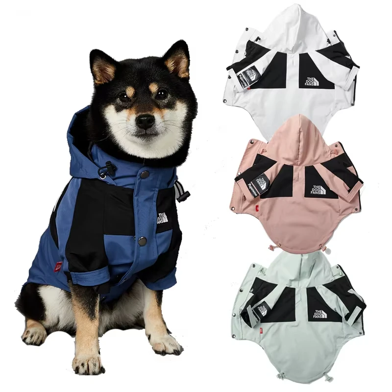 

Fashion Dog Rain Coat Waterproof Outdoor Pet Jacket XS-5XL Medium Large Puppy Clothing Dog Fans