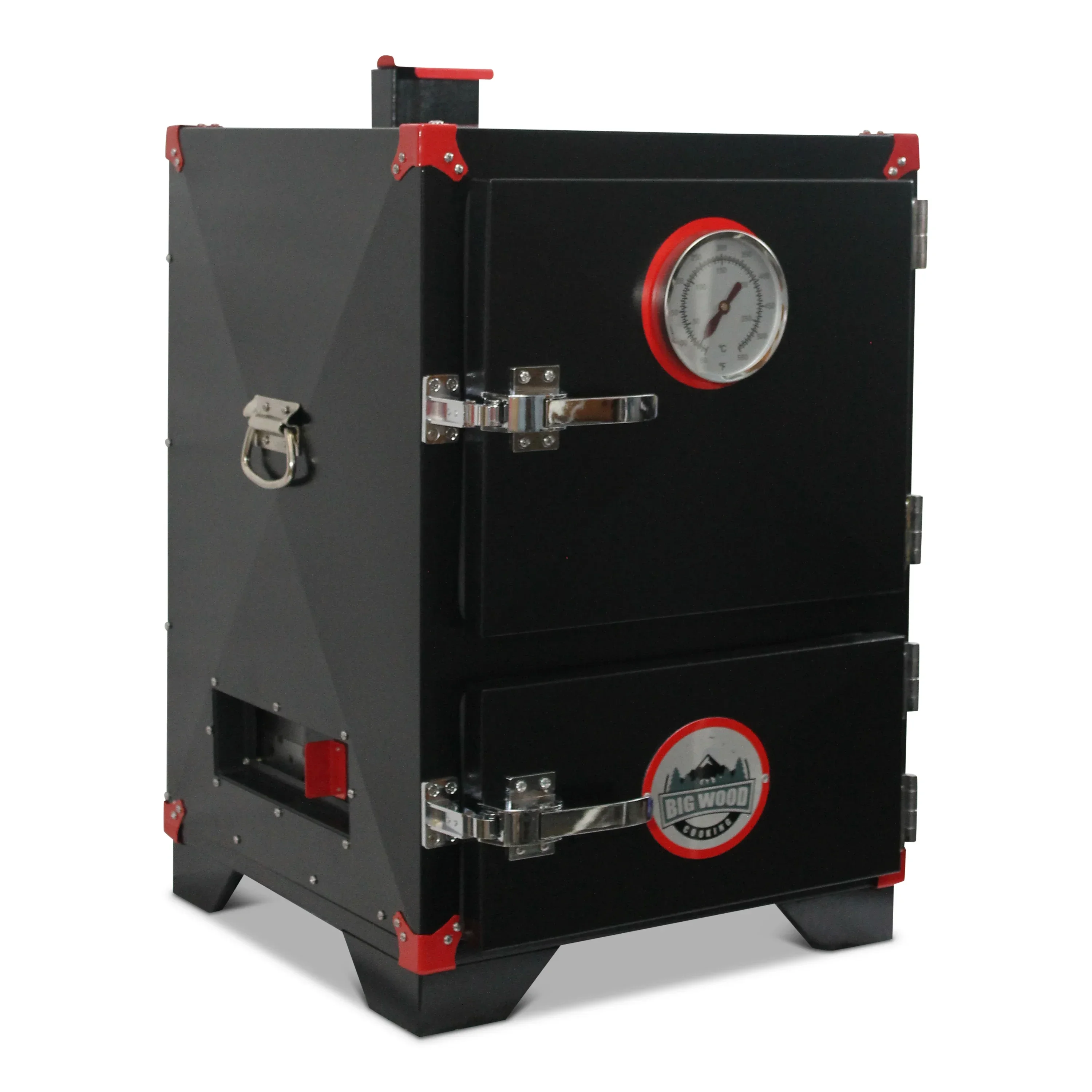 Portable barbecue grill fire box is suitable for household outdoor barbecue tools 32 inch charcoal cabinet smoker