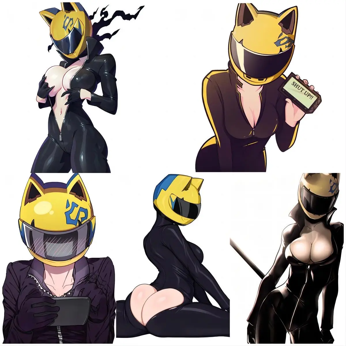 

Car and Accessories Celty Sturluson Anime NSFW Car Stickers Interesting Waterproof Windshield Trunk Decal Gadgets Interior Decor