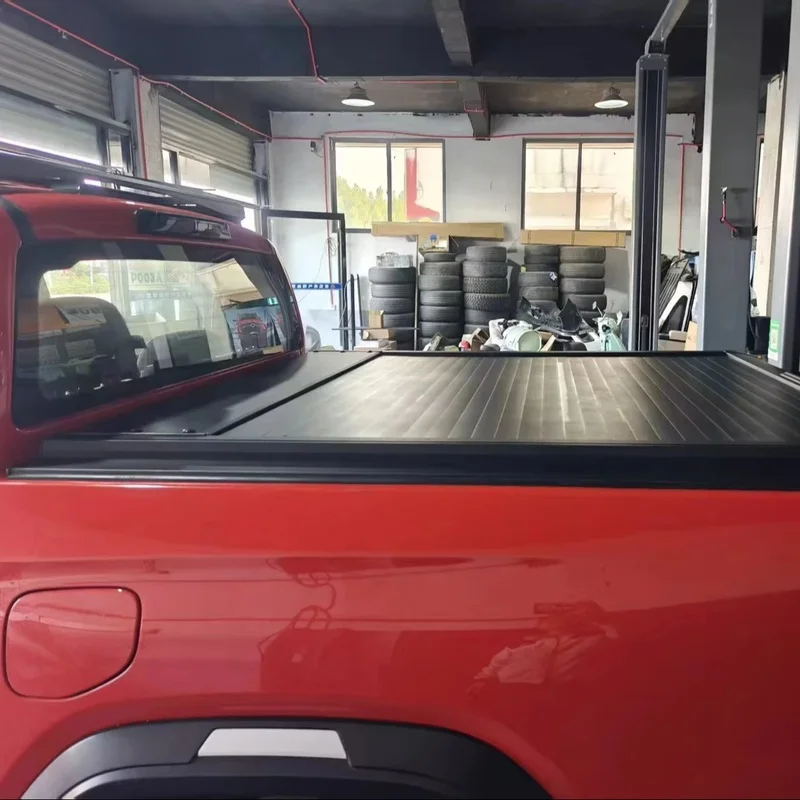 High Quality Heavy Duty Folding Retractable Roller Pickup Tonneau Cover, Truck Canopy Bed Cover & Storage Box Ridgelin