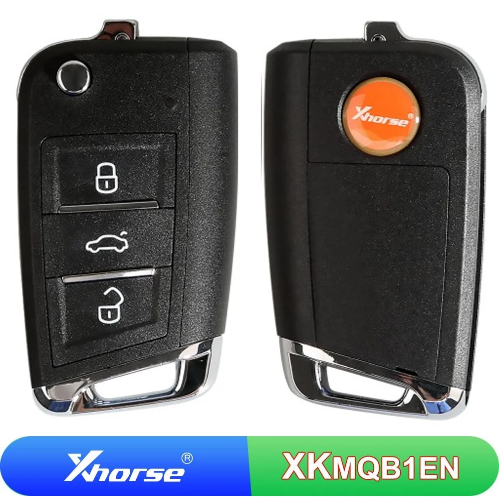 

5/10 Pcs XKMQB1EN Xhorse XK Wired Remote Key VVDI Car Key 3 Buttons Universal Car Key For VW MQB