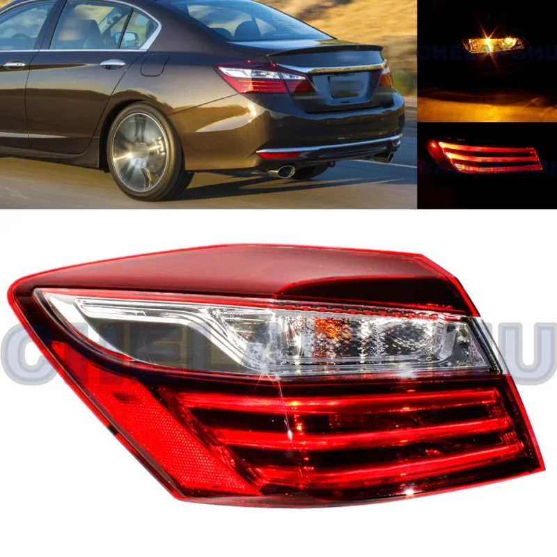 

LED Tail Light For Honda Accord sedan 2016 2017 US version Left Outer Side Rear Lamp Brake Light Car accessories