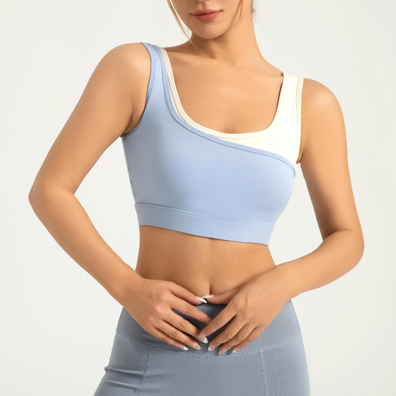 

MIML Sports bra for Women Color-matching High Elastic Stationary All-in-one Wireless Push-up Sports Bra 2025 New