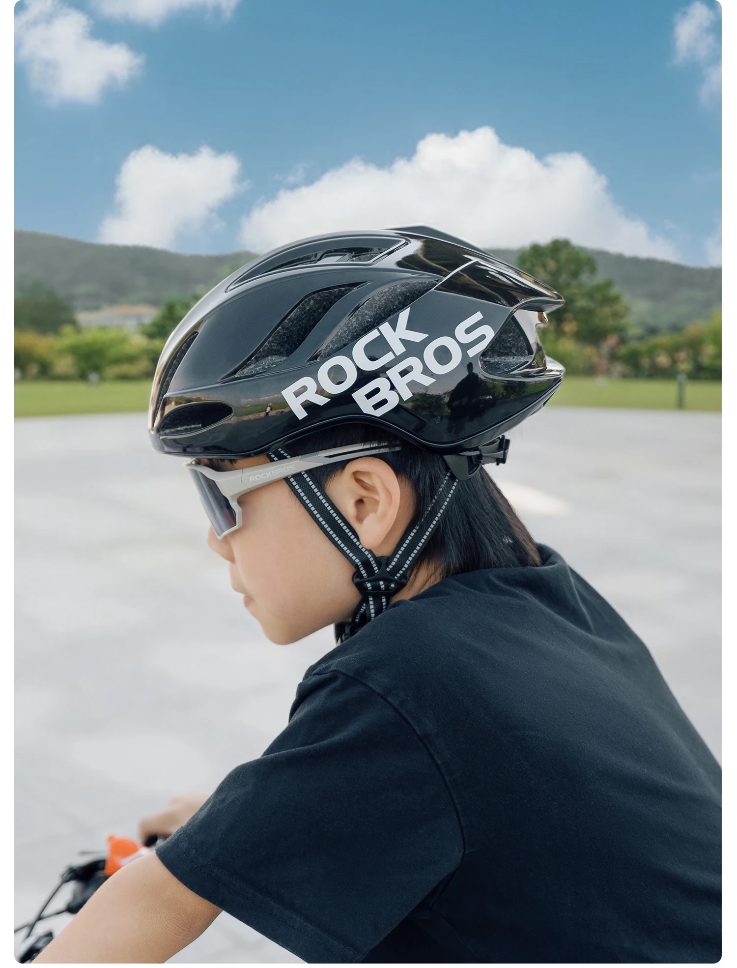 ROCKBROS Kinder-Fahrradhelm, atmungsaktiv, leicht, mit hochdichtem Schaumstoff, einteilig geformt, stoßdämpfend, Jugendhelm. – Detail 25