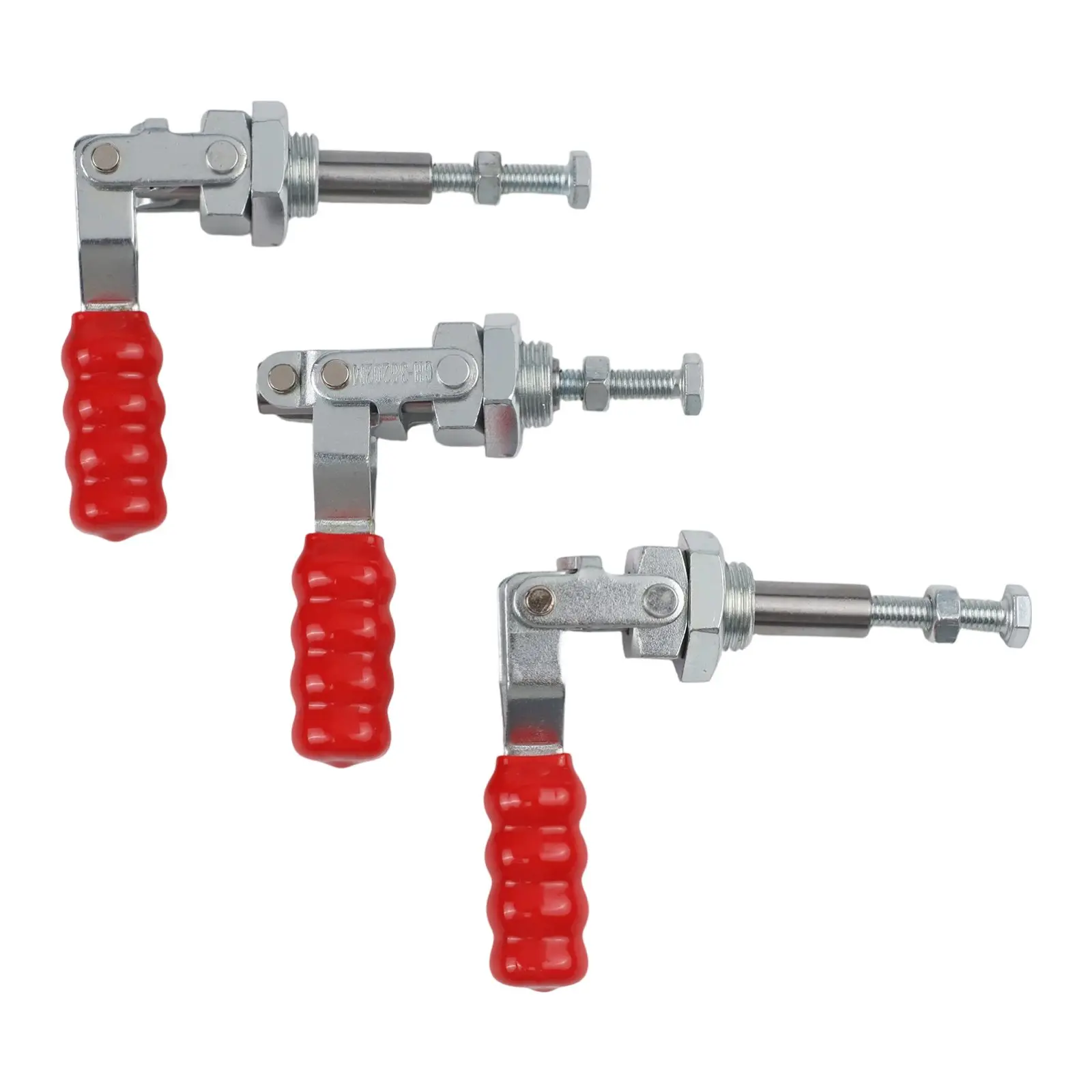 3 Packs GH-36202M Toggle/ Clamp 200lb Capacity Push Pull Action For Woodworking Welding Red Silver