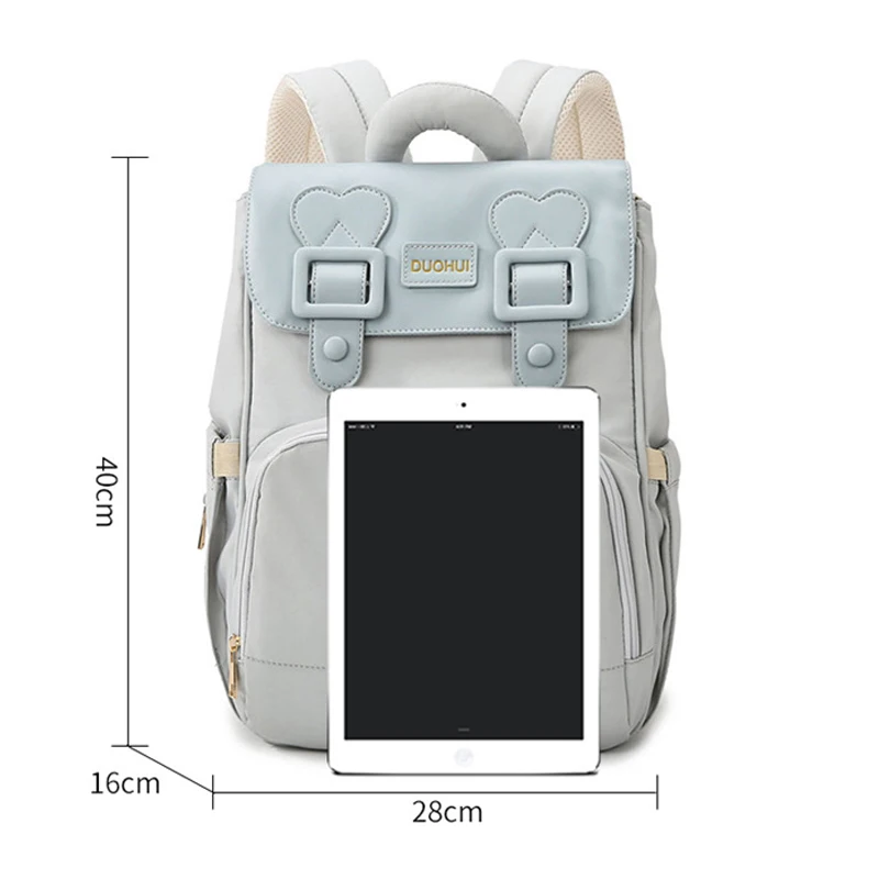 패션 맘 백팩 대용량 기저귀 가방 방수 여행 유모차 아기 가방 여성용 출산 백팩