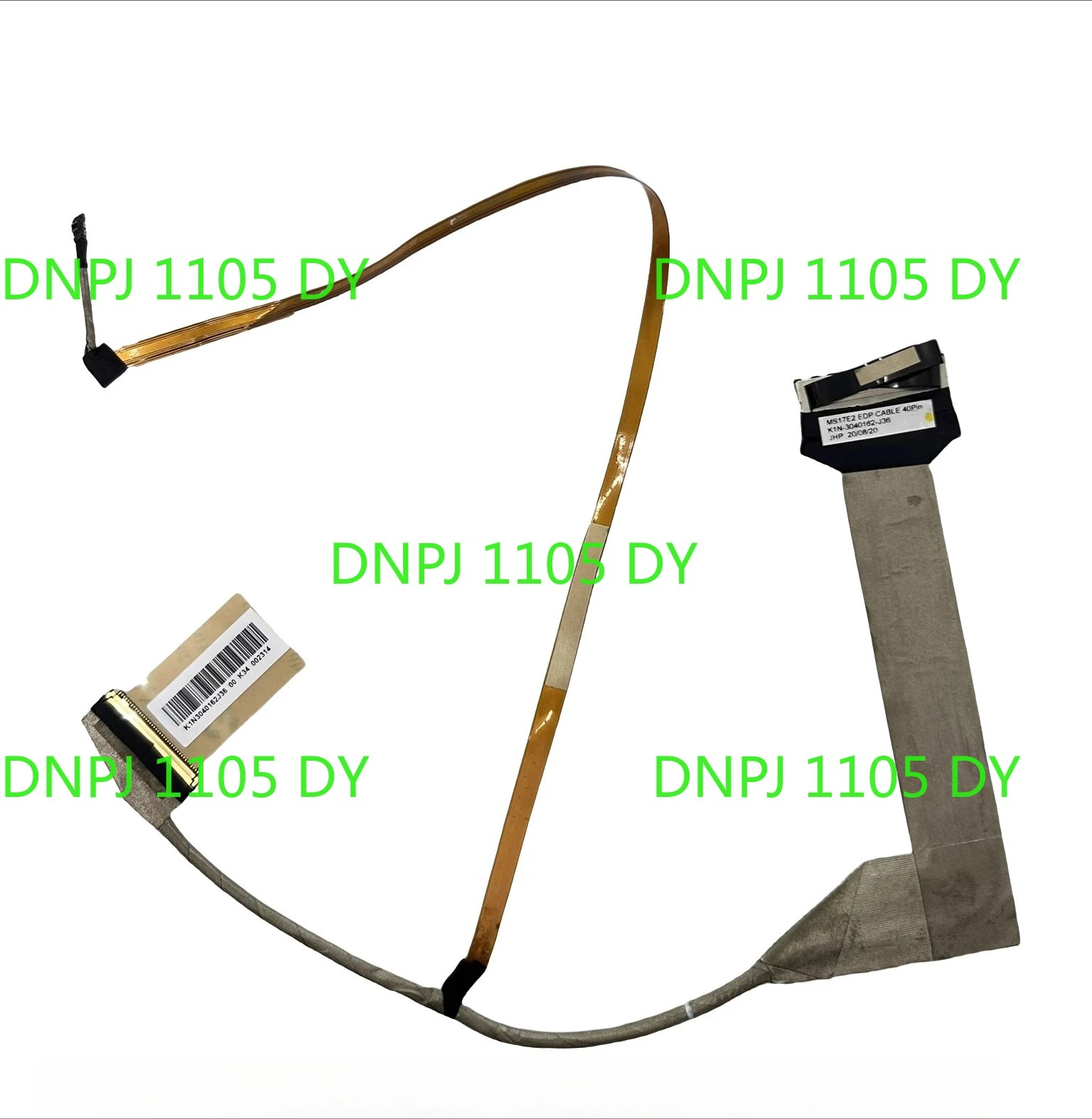 

DB Original laptop LCD LED LVDS display video screen cable for MSI Gp75 GL75 ms17e2 40pin K1N-3040150-J36 K1N-3040162-J36 0.5mm