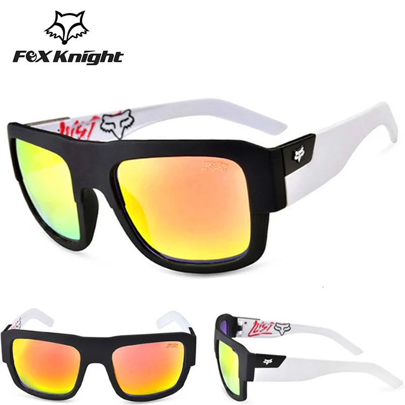 

Unisex Square Sun Glasses for Men Fox Knight Brand Design Sunglasses Male Sports Driving Goggle Eyewears UV400