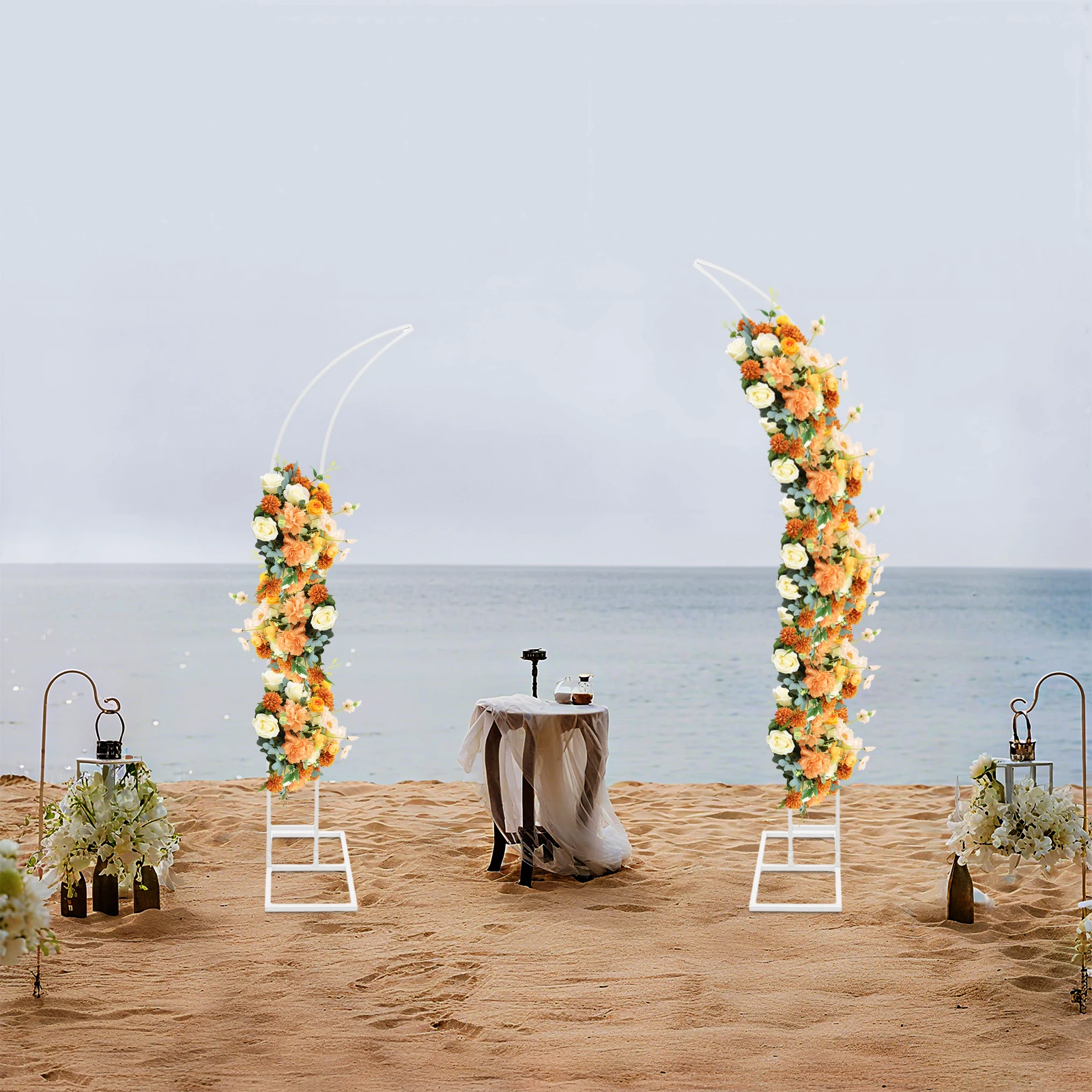 

НОВЫЕ Свадебные арочные подставки, для церемоний и вечеринок, 2 шт. изогнутых свадебных стоек, для украшения дней рождения и праздников