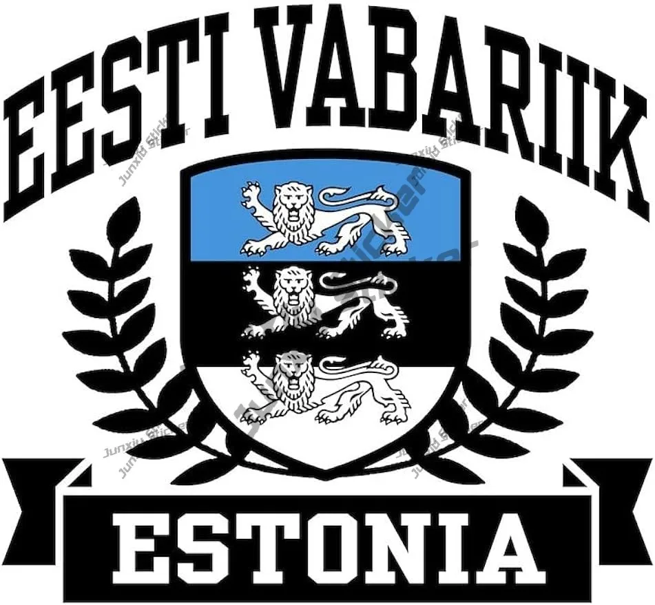 

Creativity Eesti Vabariik Estonia In Estonian Flag Oval Flag Car Sticker Estonian Coat Of Arms Uv Protected Decal Estonia Stamp
