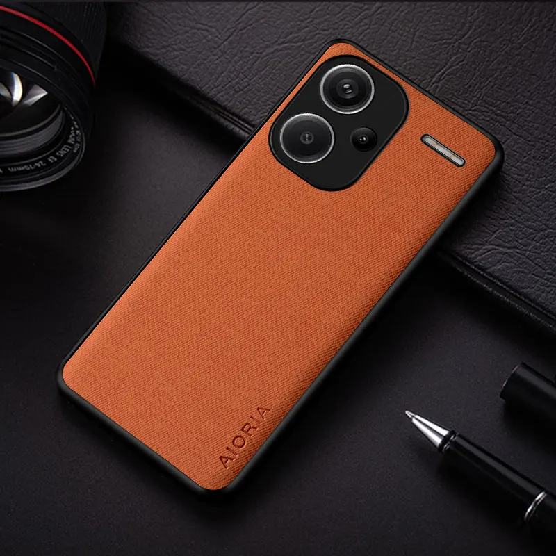 Case For Xiaomi Redmi Note 13 Pro Plus funda durable textile leather cover for redmi note 13 pro case coque