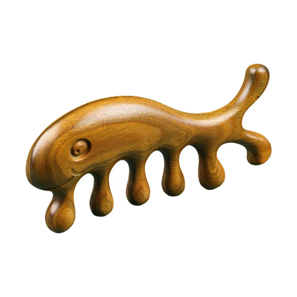

Premium Sandalwood Massage Comb Wooden Head Massage Comb Comfortable Scalp Massaging Tool Hair Tangle Relief Hairdressing Tool