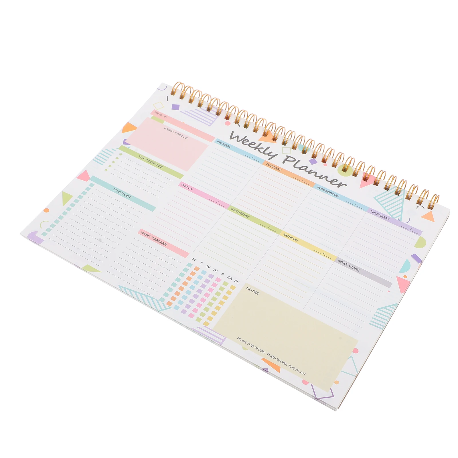 

Weekly Large Notepad Habit Tracker Do List Daily Meal Organizer Undated Notebook Work Calendar Planner Task Journal Spiral Pad