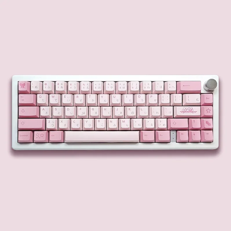 

Ania Theme PBT Dye Sub Small Full Set Mechanical Keyboard DIY Keycaps Cherry Profile Pink Key Caps