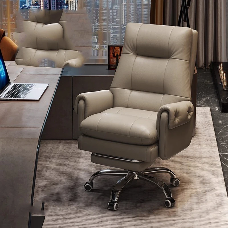 &-Living Room Cushion Office Chair Garden Leather Conference Dresser Office Chair Throne Vanity Silla Oficina Theater Furniture