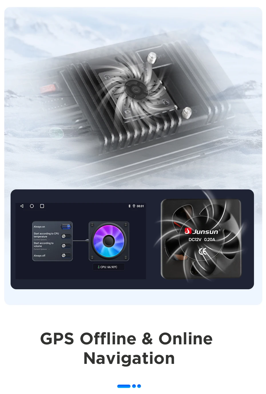 Junsun Android 15 Intelligente Autosysteme für Toyota Land Cruiser Prado 150 2009-2013 AI Wireless CarPlay für Apple Auto – Detail 22