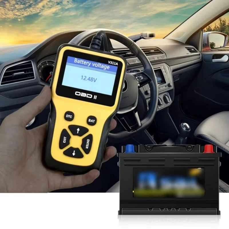 V311A ELM327 Auto Diagnosis Tool Code Reader OBD II Scanner Fault Light Repair Tool Support Vehicle 9 Standard Protocol