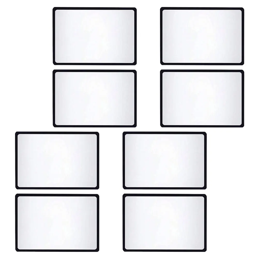 

8Pcs 3X Transparent Portable Magnifier Sheet Ergonomic Design for Reading Books Maps and Detailed Inspection Fresnel Lens