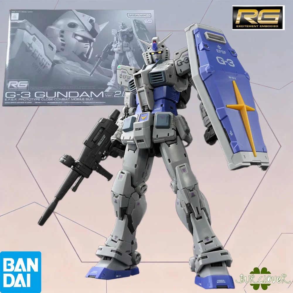 

100% подлинный мобильный костюм Bandai Gundam RG серии Gundam RG 1/144 G-3 Gundam версия 2,0, Коллекционная подвижная модель игрушки