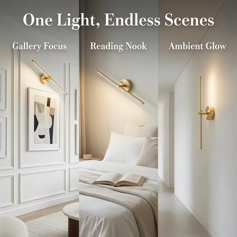 2-Pack Modern Minimalist RGB Wall Sconce Light with Charging Dock Magnetic Mount LED Wall Lamps 360°Rotation Rechargeable Aluminum Alloy Bedside Sconces Dimmable Touch Control with Warm Natural White Color Changing RGB Light Perfect Bedroom Living Room