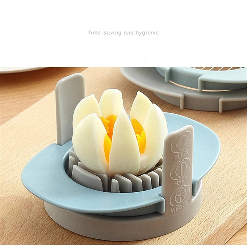 Egg Slicer, 3 In 1 Boiled Egg Cutter, With Stainless Steel Cutting Wires, Cut Eggs Into Thin Slices Wedges