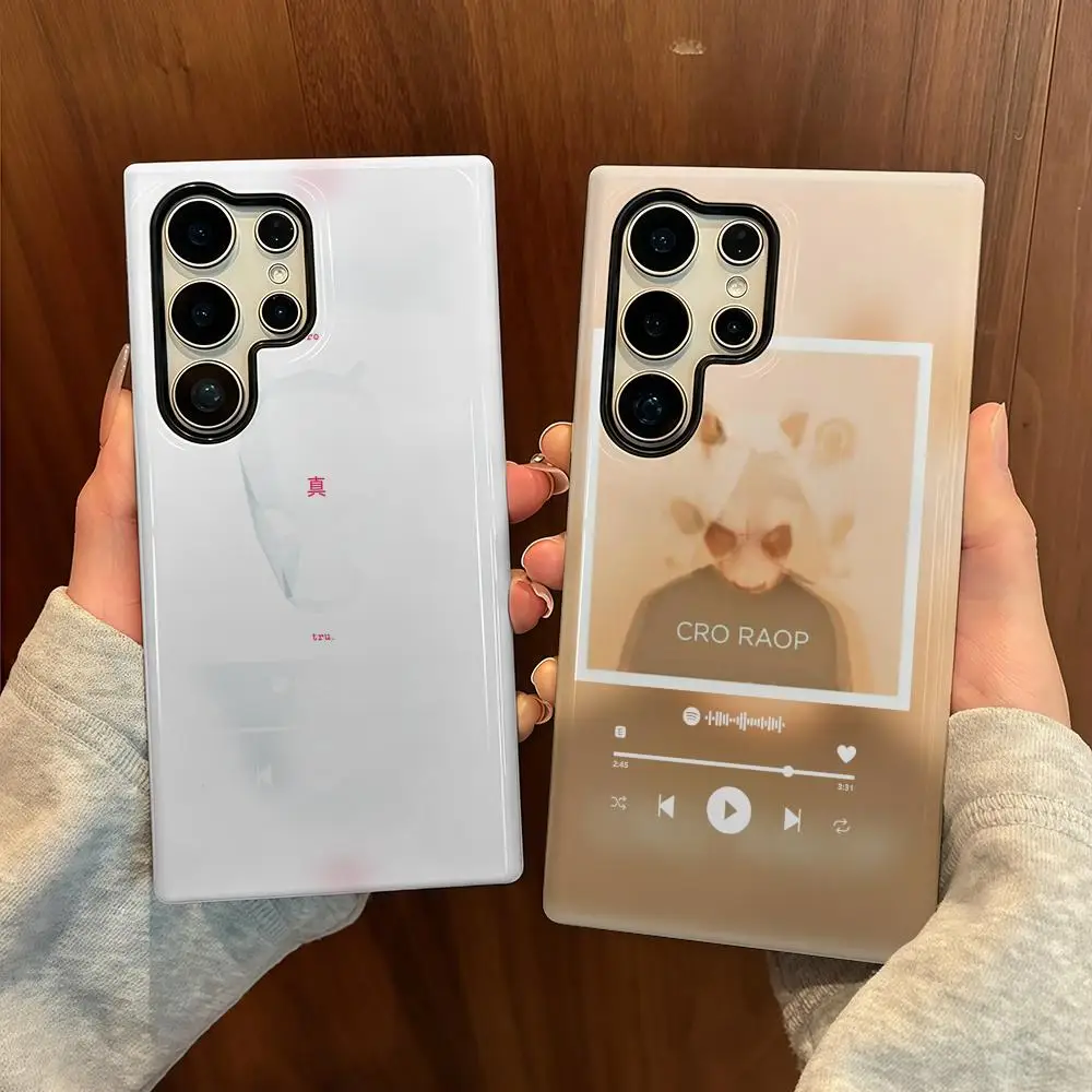 

Чехол для телефона C-CRO для Samsung S25, пленочный корпус, роскошный GalaxyS24Ultra 23plus S22 21 A56 36 26 16, двухслойный чехол