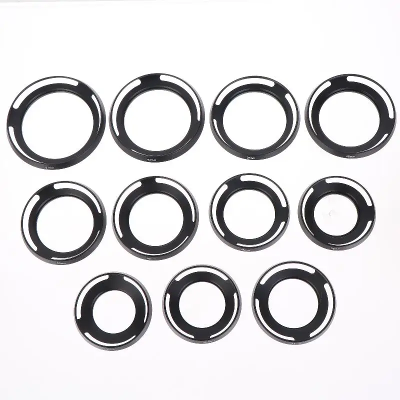 New！Universal Metal Ultra-thin Hollow Wide-angle Lens Hood For Cameras 37 39 40.5 43 46 49 52 55 58 62 67mm Accessories