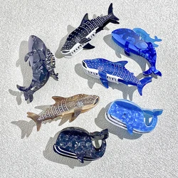 Creative Acetate Shark Shaped Hair Clips Claw For Women Unusual Ocean Animal Hairpin Beach Hair Accessories Tool Headwear 2024