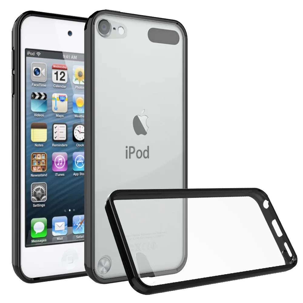 Transparente Hülle für IPod Touch 5 / Touch 6 / Touch 7 Hybrid, stoßfeste Abdeckung, weicher TPU-Rahmen mit klarem, hartem Acryl-Shell-Capa – Detail 6