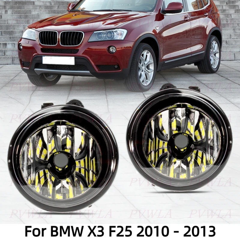 

Fog Lamp With LED Bulbs For BMW X3 F25 xDrive28i xDrive35i 2010 2011 2012 2013 Fog Light Car Accessories 63177238787 63177238788