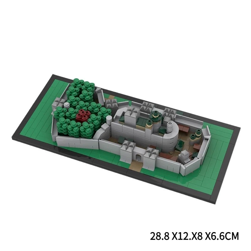 Bloques de construcción de escena de arquitectura de TV clásica, tronos MOC, juego de energía, Castillo de lobo Winterfell, modelo, juguetes para niños, regalo de cumpleaños para adultos