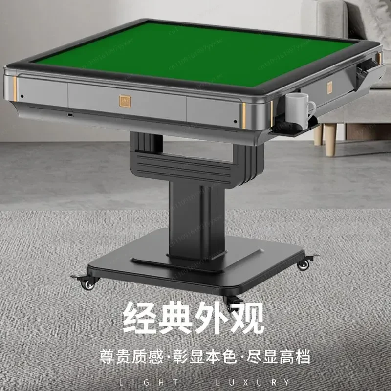 2025 New Fully Automatic Foldable Heated Mahjong Table Dual-Use Intelligent Household Dining Game Machine