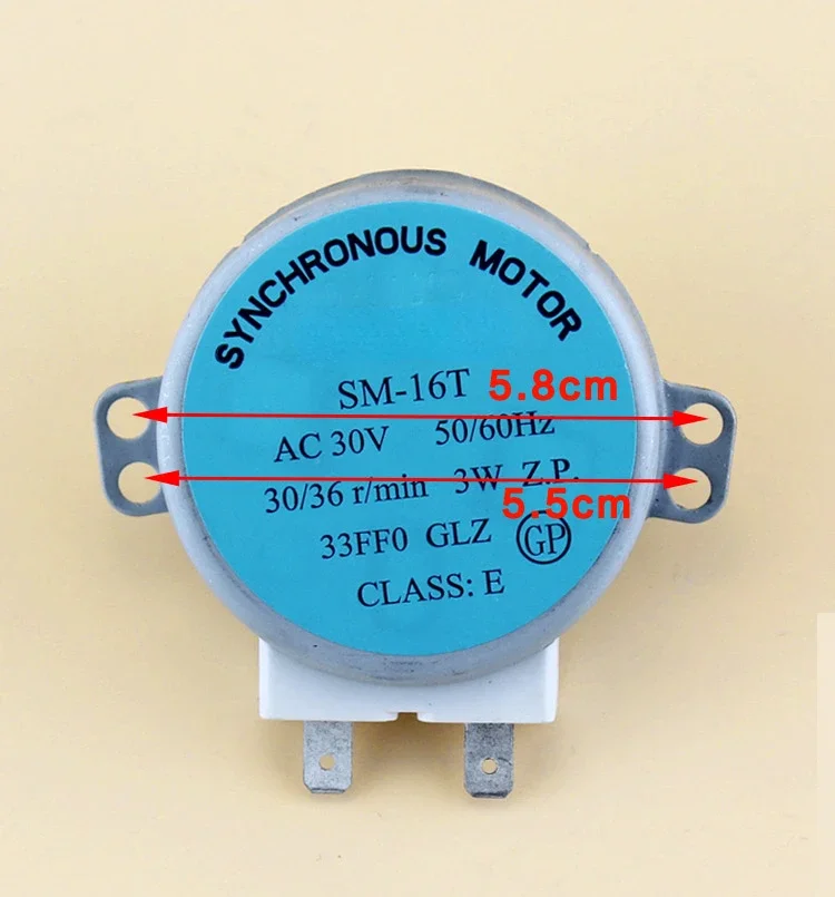 ! Synchronous Motors SM-16T AC 30V 50/60Hz 30/36r/min 3W Microwave Turntable Mixing Motor