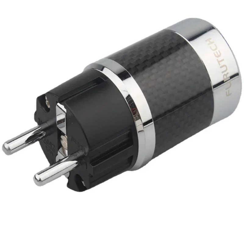 Adaptador de Audio HiFi Furutech FI50, rodio plateado, enchufe de alimentación CA de EE. UU. Y UE y conector IEC