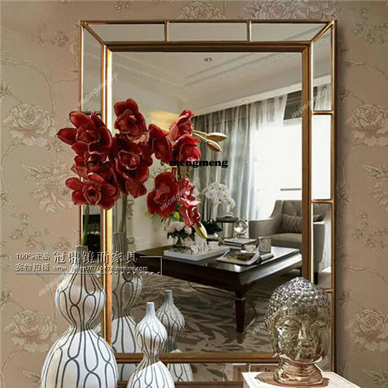 Neues Design Wandspiegel Badezimmerspiegel Flurspiegel Veranda Hintergrundwand Dekospiegel