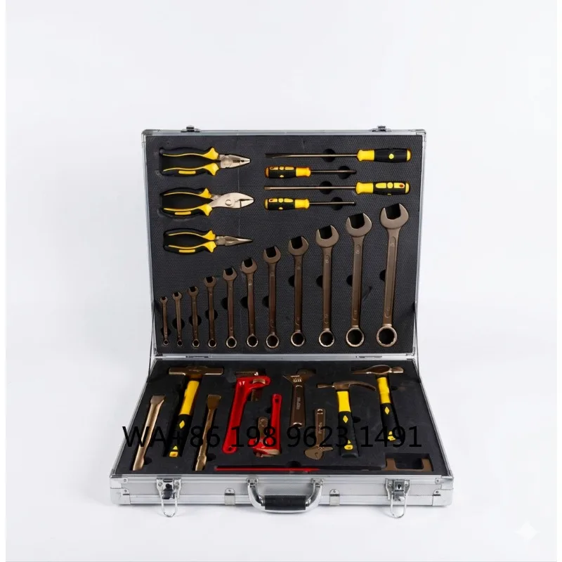 SafetyKit, Non-Sparking e Hand Hardware Set for Petrochemical Factory Industrial Scenarios
