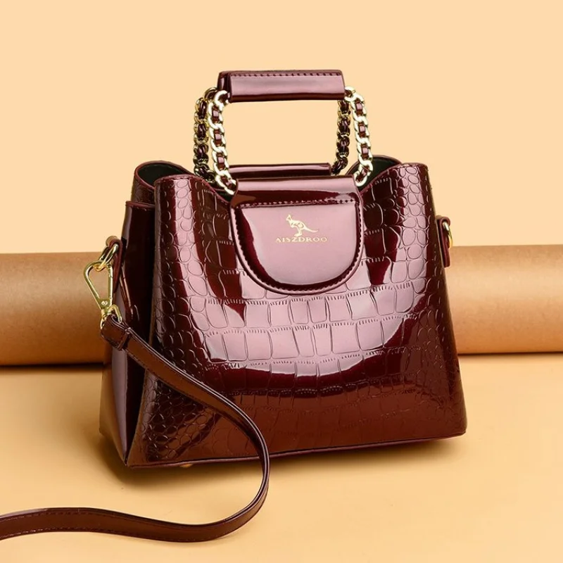 Dames Crossbody-tas gemaakt van Glen-geprint leer met ademend Trendy Tallinn High-End Commuter Ruime Zachte Stijl ​