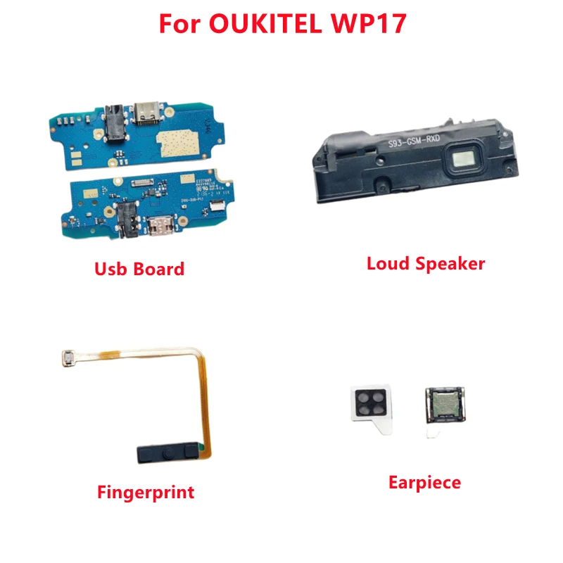 Nowy oryginalny głośnik OUKITEL WP17 z słuchawką + płyta Usb + akcesoria linii papilarnych części do telefonu OUKITEL WP17