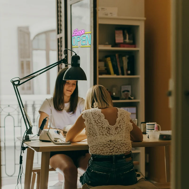 Lounge Open Neon Sign Custom Led For Wall Decor Cool Letter Business Light Up Signs 5/12V USB For Bar Store Hotel Party Decor