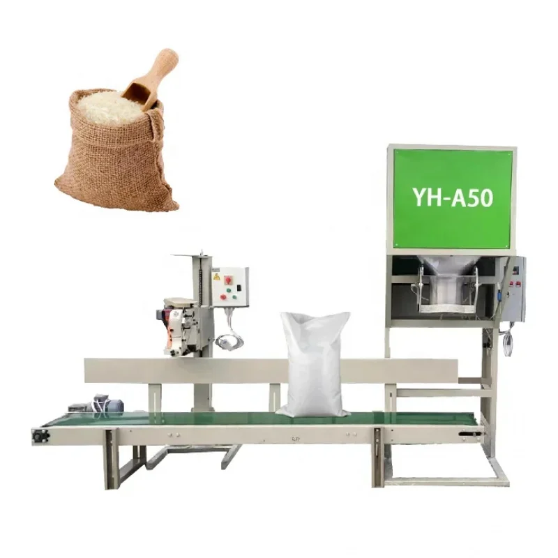 【New】Kg Kg Kg Grain Wheat Packaging Scale Automatic Rice Granule Packing hine
