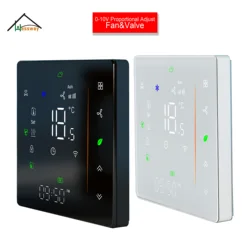 HESSWAY 1&2-Valve 0-10V Regulating Fan Coil Thermostat RS485 WIFI to Manage Home Heating and Cooling Temperature 24V/220V