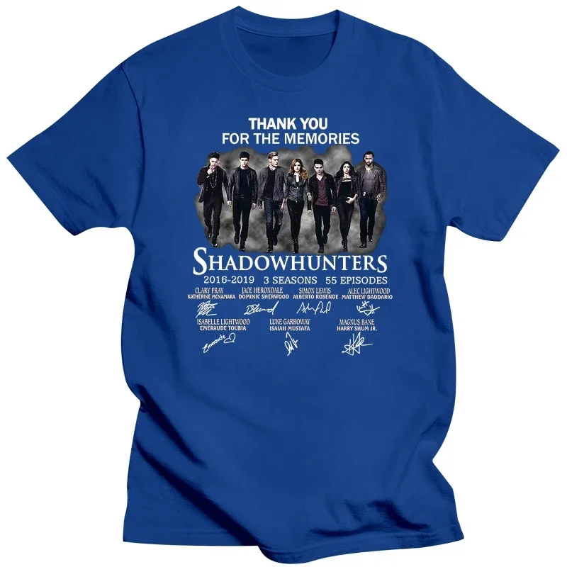 Black Cotton Men S-5xl T-Shirt Shadowhunters 3th Anniversary Thanks For Memories  oversized t shirt  men clothing  harajuku